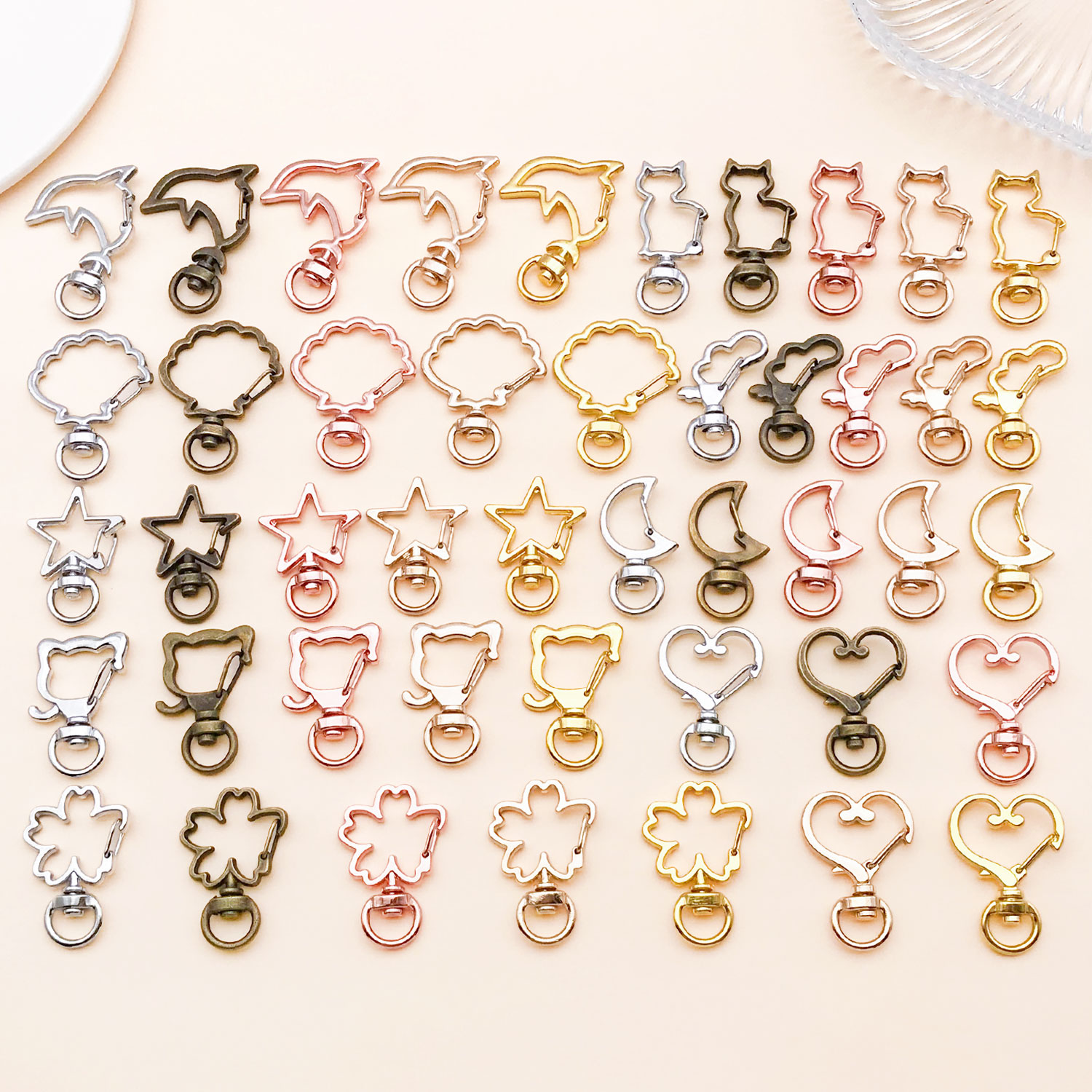 5pcs/lot Heart Star Moon Cat D - đánh giá và giá Flower Supplies