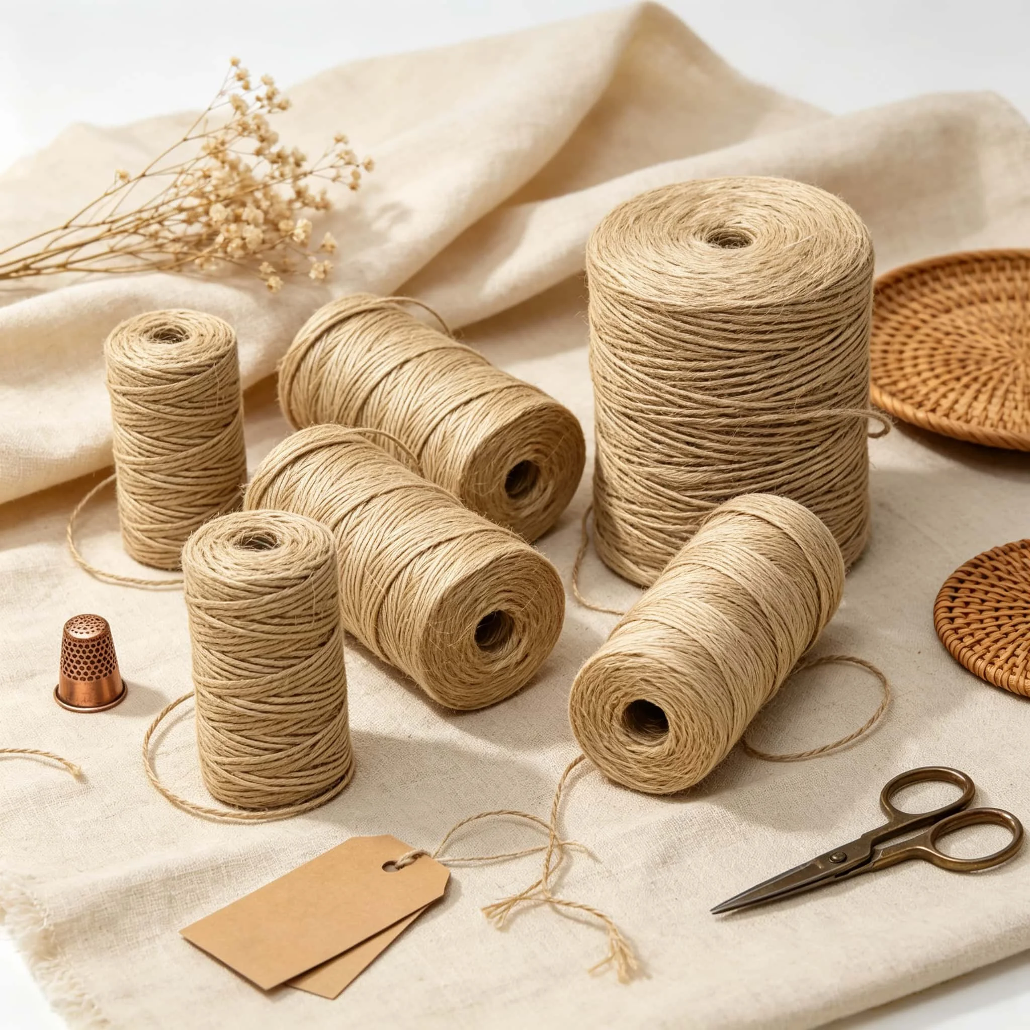 Natural Jute Twine 1mm 2mm 10M - đánh giá và giá Natural Florist Supply