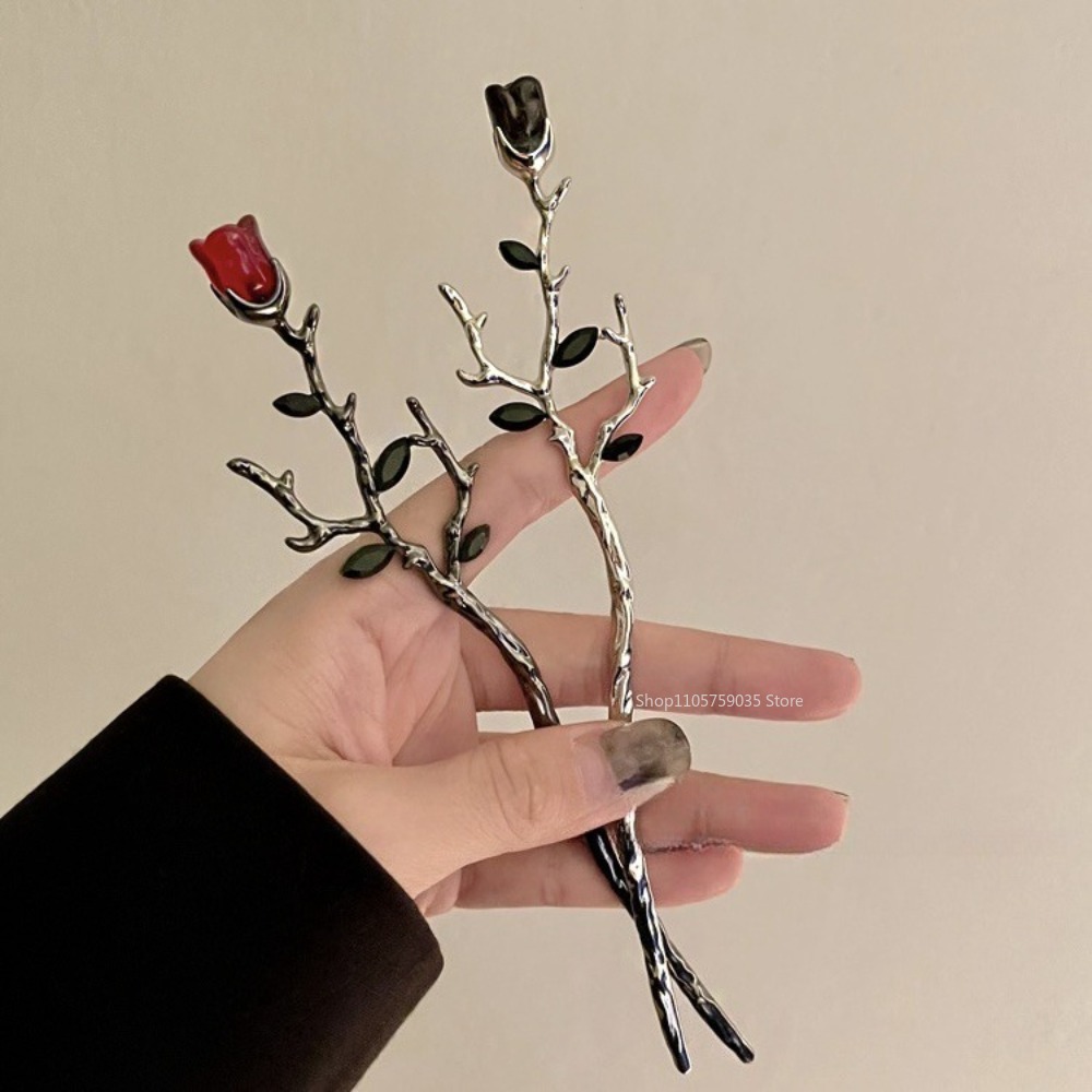Vintage Metal Red Rose Flower  - đánh giá và giá Flower Supplies