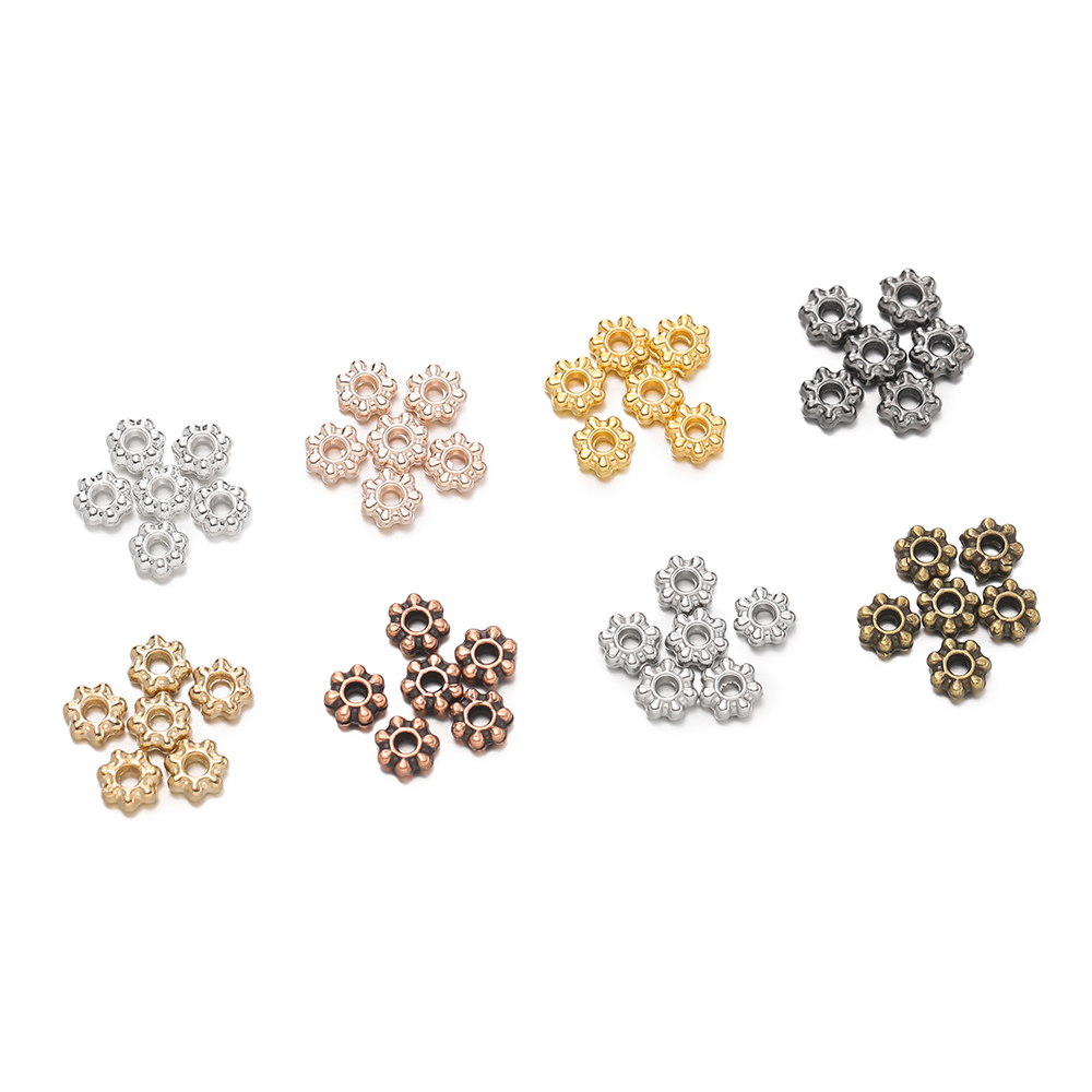 200Pcs 4/6mm Alloy Snowflake B - đánh giá và giá Flower Supplies